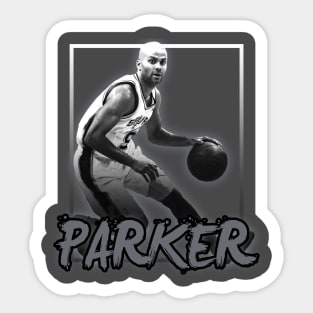 Tony Parker\\Basketball Legend Vintage Style Sticker